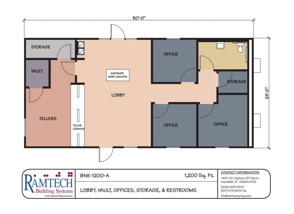 Ramtech relocatable and permanent modular building floor plans