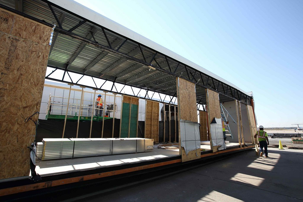 relocatable modular building Denver International Airport